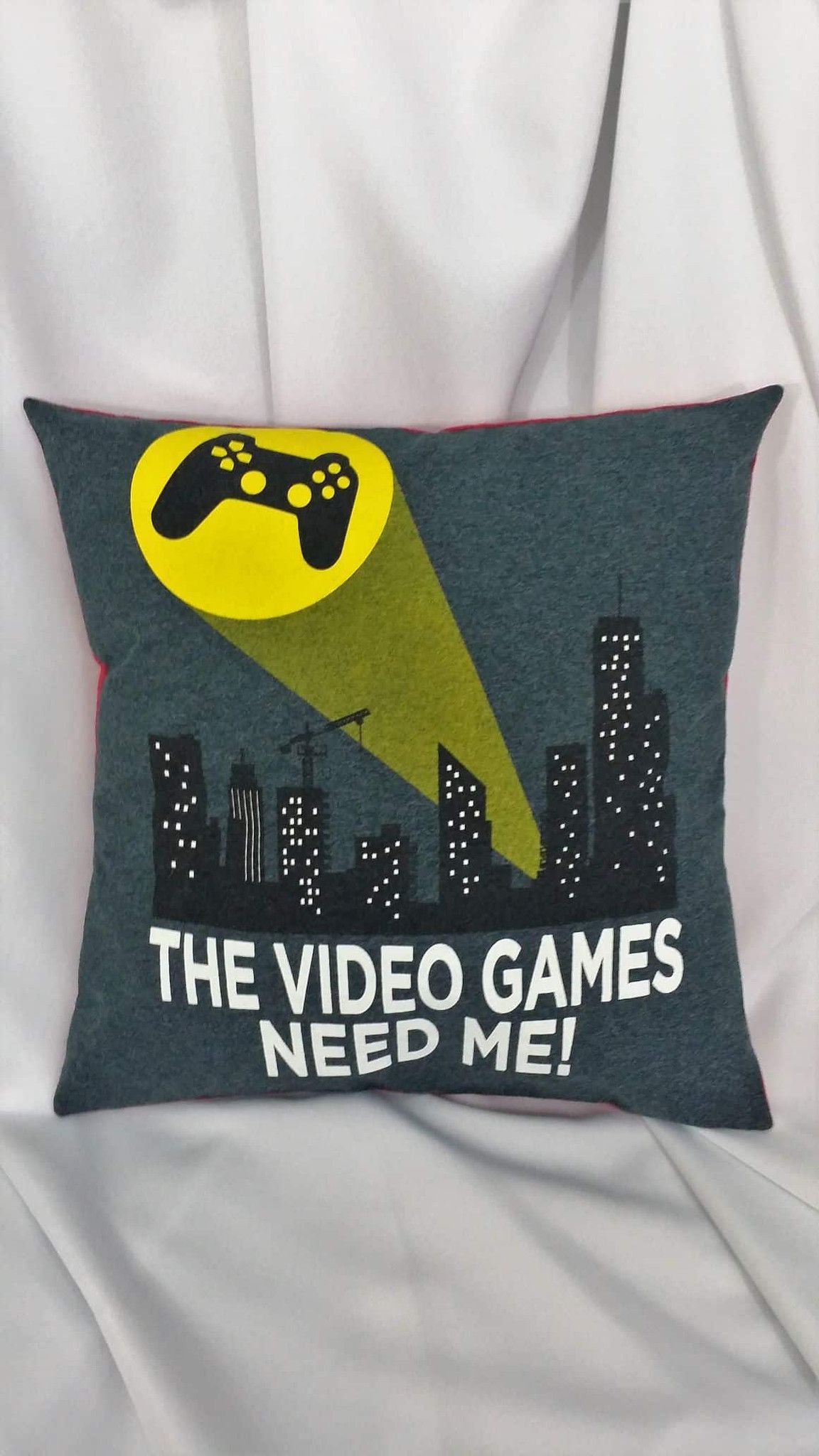 Video game pillow cover with \ Video game pillow cover with \