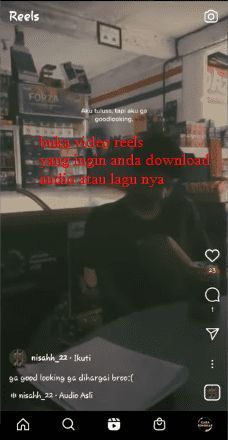 cara download audio di reels instagram