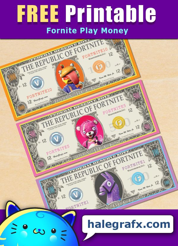 FREE Printable Fortnite Play Money fortnite fortniteplaymoney FREE Printable Fortnite Play Money fortnite fortniteplaymoney