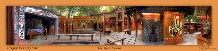 The Ritz Sauna and Showers, Oregon Country Fair Oregon country fair