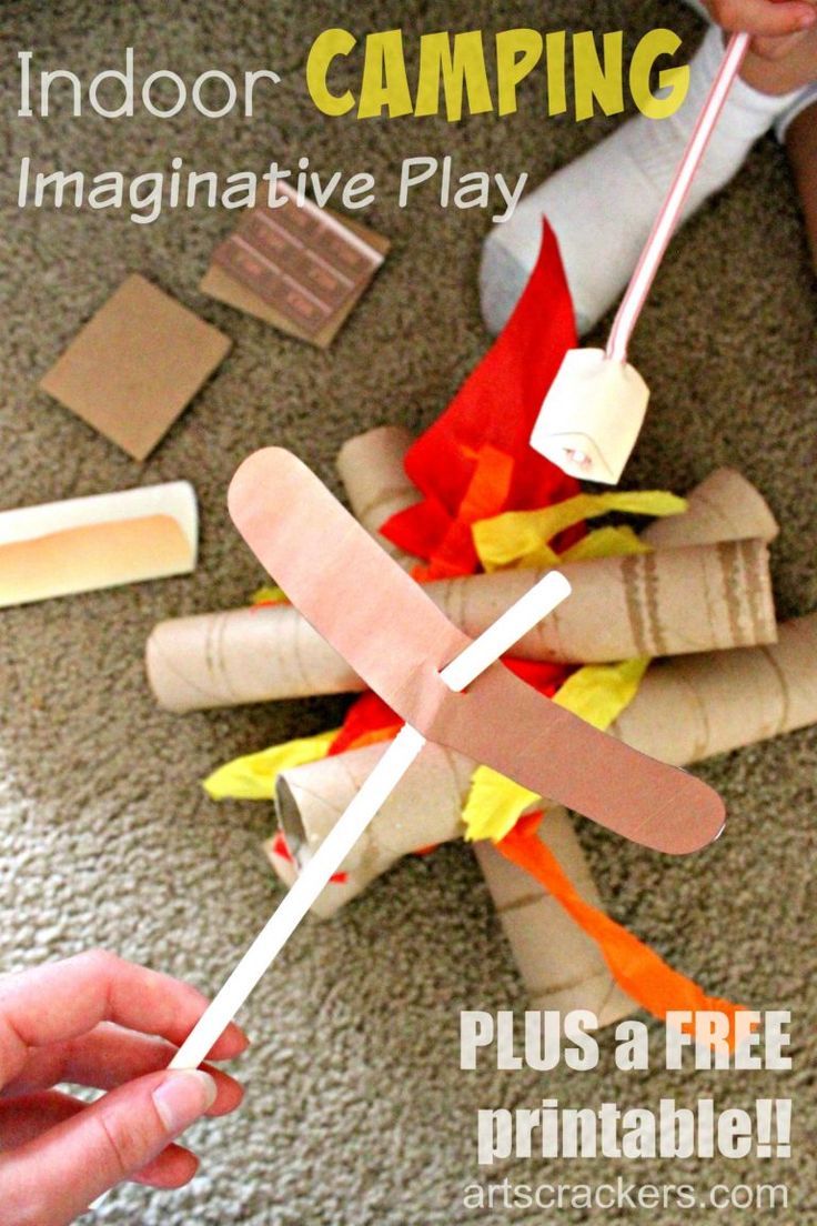 Indoor Camping Imaginative Play | Rainy Day Activities