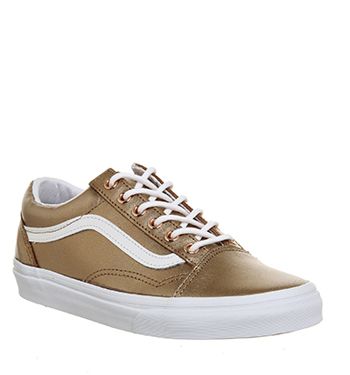 vans khaki old skool trainers rose gold vans khaki old skool trainers rose gold