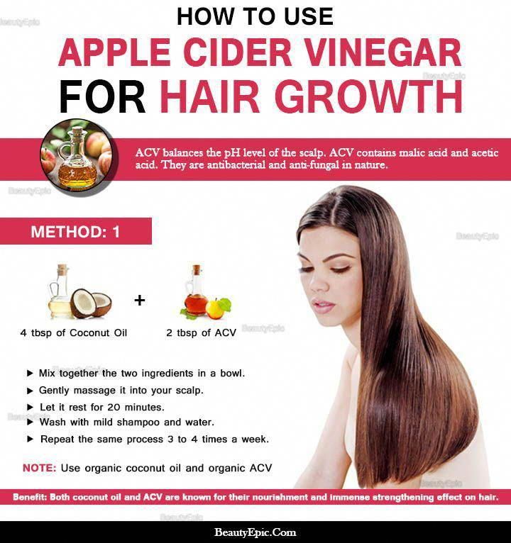Apple Cider Vinegar for Hair Growth hairloss MalePatternBaldness
