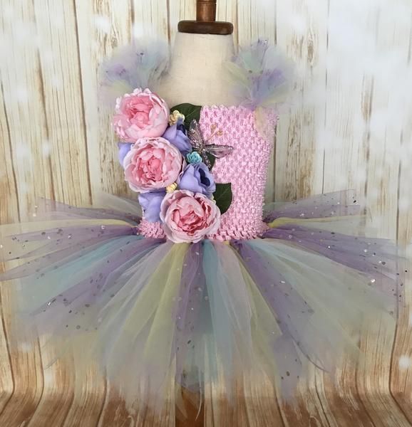 Fairy Tutu, Girls Fairy Dress, Fairy Costume, Fairy Birthday 1st Birthday Tutu, Fairy Birthday, Birthday Party Dress, Flower Girl Dresses, Girls Dresses, Party Dresses, Tutu Dresses, Ladybug Tutu, Fairy Halloween Costumes