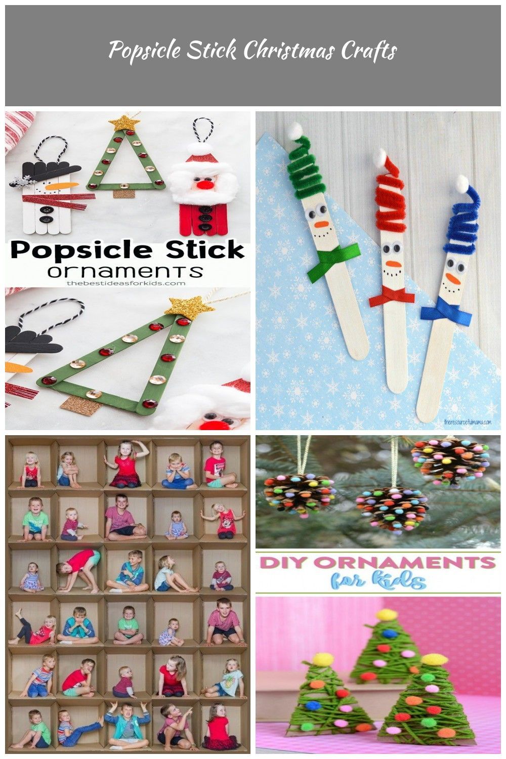 Popsicle Stick Christmas Ornaments - these popsicle stick Christmas crafts are s...