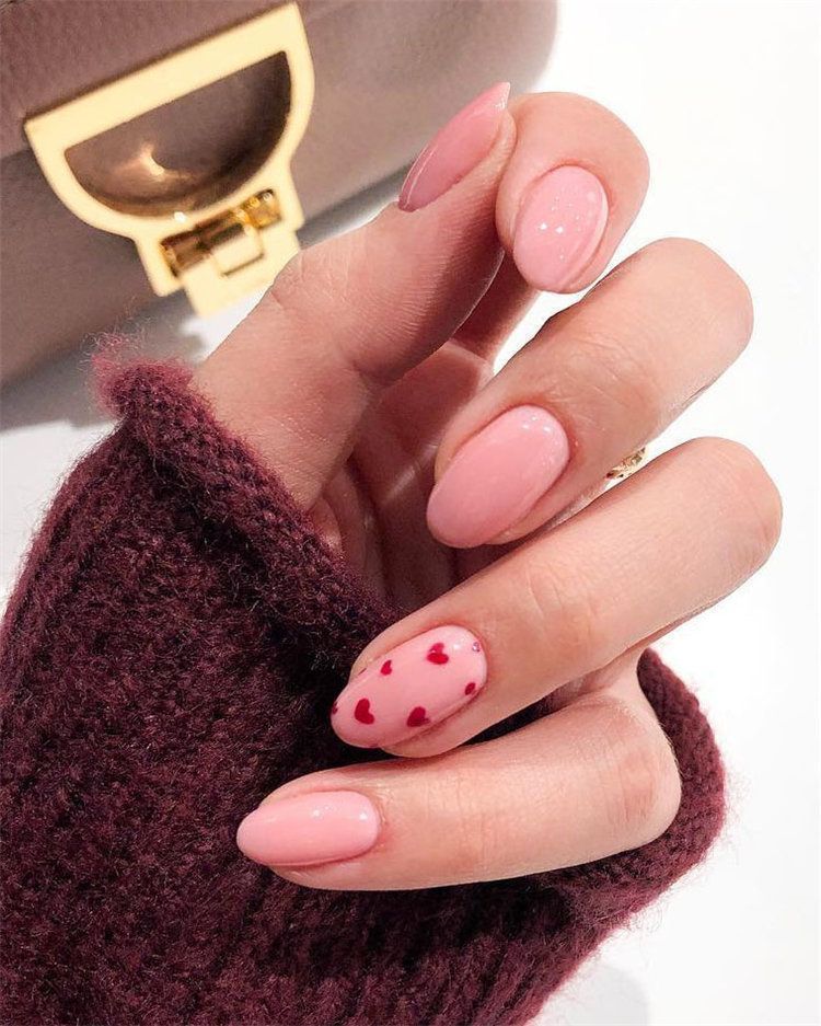 100+ Romantic Valentine's Day Nail Designs Inspirations in 2019, #Valentine'sDayNailDesigns,