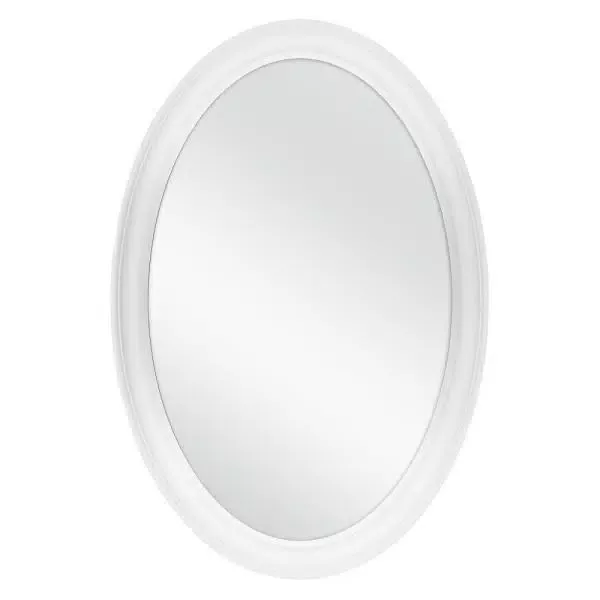 Home Decorators Collection 21 In W X 31 H Framed Oval Anti Fog Bathroom Vanity Mirror White Finish 81167 The Depot Wall How To Clean Mirrors Anti Fog Bathroom Vanity Mirror, White Framed Oval Vanity Mirror