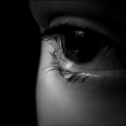 woman black white eye tear drop photography pinterest black