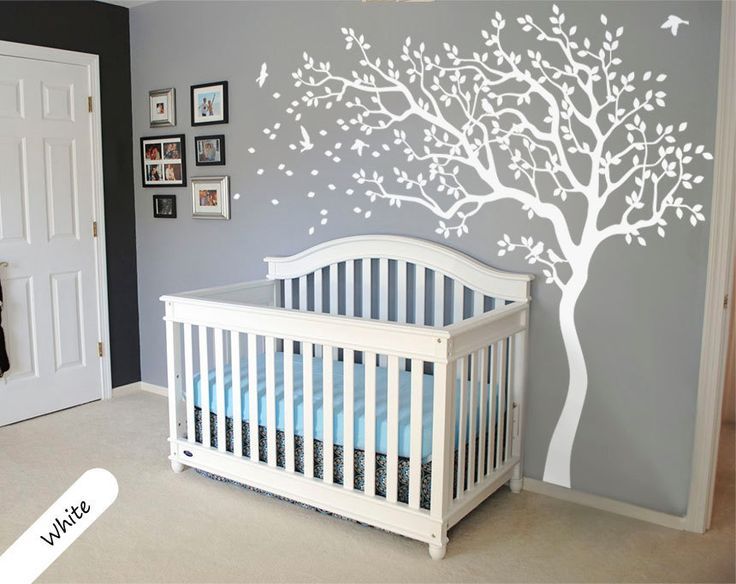 All White Tree Wall Decal Huge Decals Nursery Decor All White Tree Wall Decal Huge Decals Nursery Decor Mural