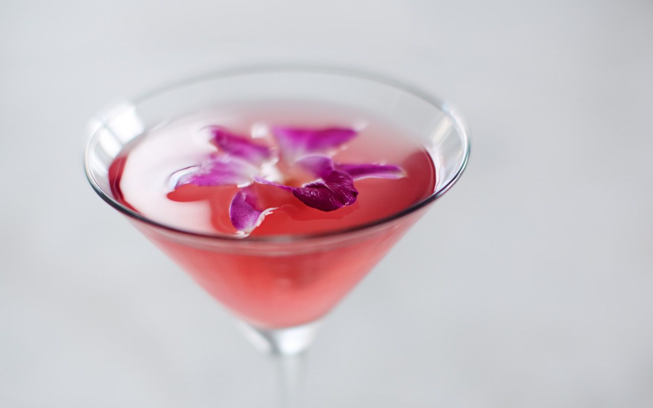 WildHawaiian Orchid Martini - Cruzan Guava rum, pineapple juice, Zico
