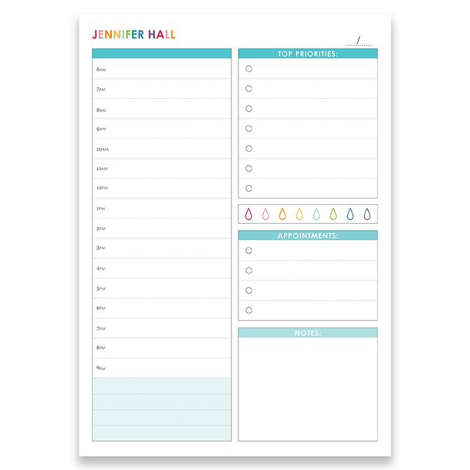 Daily Productivity Notepad Erin Condren in 2021 Note pad, Erin