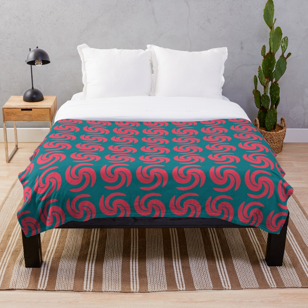 Redblue Ninja Weapon Pattern Throw Blanket By Ali 95 Green Redblue Ninja Weapon Pattern Throw Blanket By Ali 95 Green