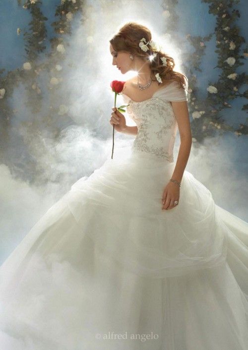 vestido de novia inspirado en bella - foto alfred angelo | wedding