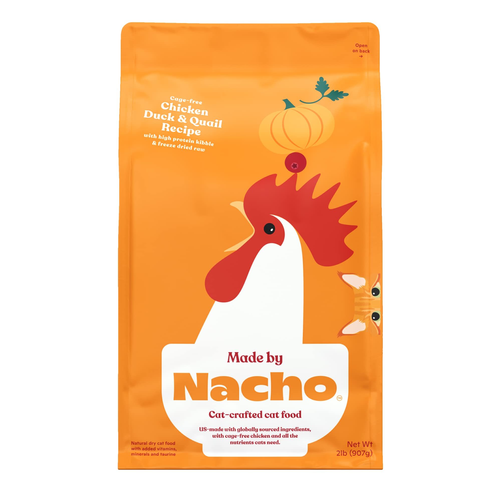 Made By Nacho Premium Dry Kibble Infused With Bone Broth 2lb Bag Cat made-by-nacho-premium-dry-kibble-infused-with-bone-broth-2lb-bag-cat