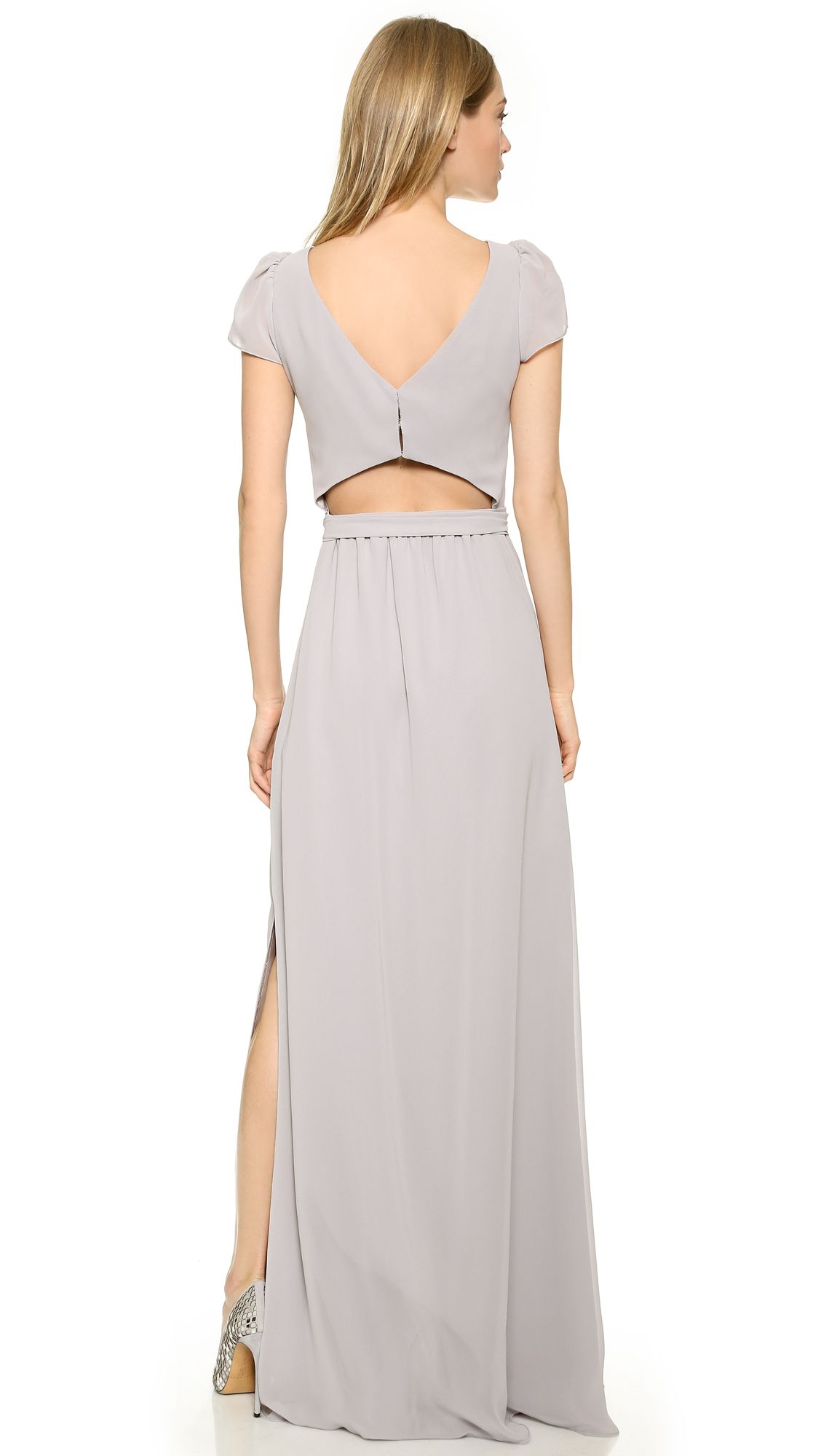 Joanna August Kimberly Cap Sleeve Dress | Designer bridesmaid dresses