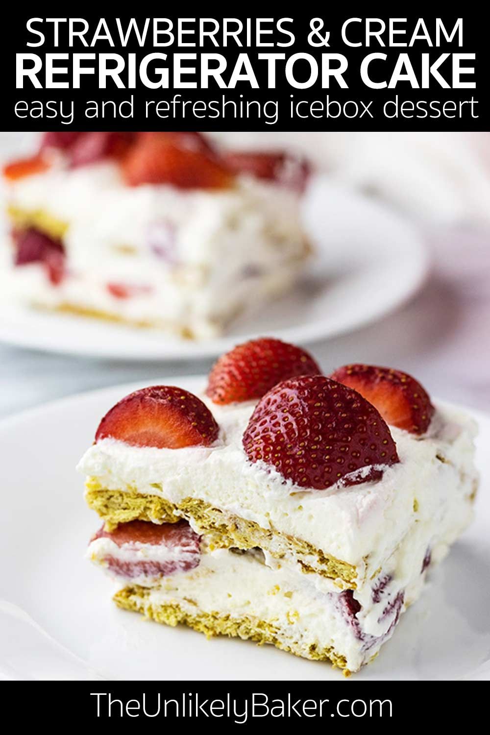 strawberries and cream refrigerator cake desserts easy gluten free desserts dessert recipes strawberry cream cheese icebox cake on strawberries and cream refrigerator cake desserts easy gluten free desserts dessert recipes pinterest