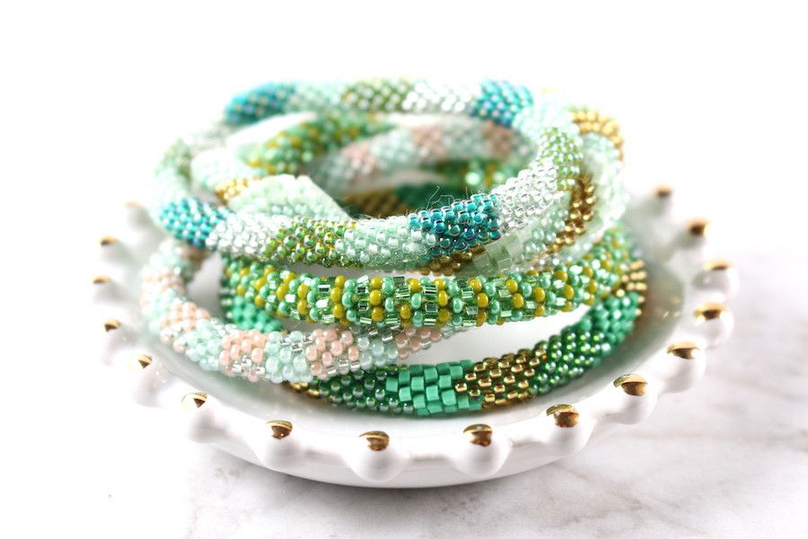 Nepal Gl Beaded Bracelets Greens In 2018 Pinterest These Beautiful Gl Beaded Bracelets Were Handmade By Women In The Kathmandu Valley Of Nepal Each Bracelet Is With Beads And Crochet On A