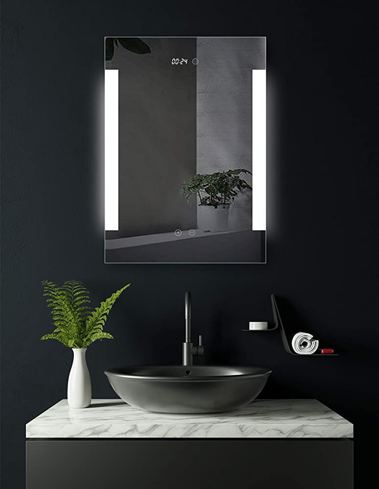Hoko Badspiegel Led Beleuchtet Mit Integrierter Digital Uhr