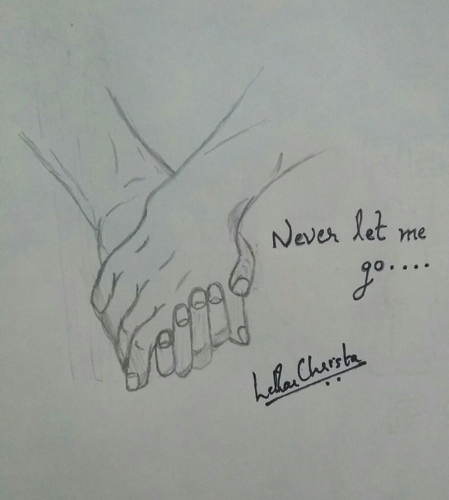 Never Let Me Go Easy Drawing Never Let Me Go Pillow Thoughts Let Me Go
