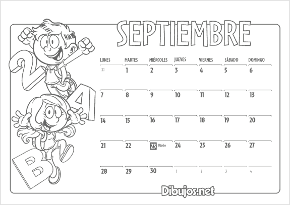 calendario de septiembre 2015