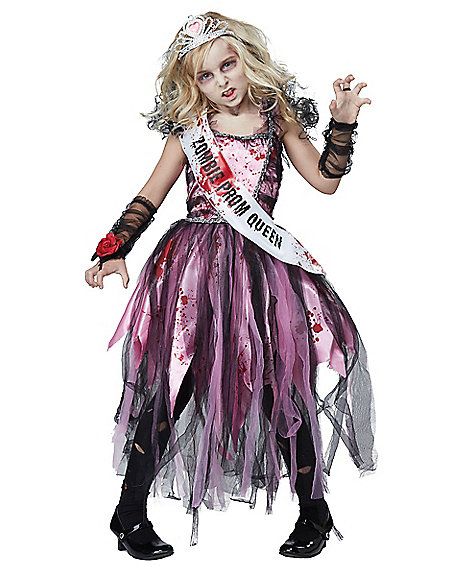 Zombie Snow White Princess Dress Halloween Child Girls Costume Size 14-16