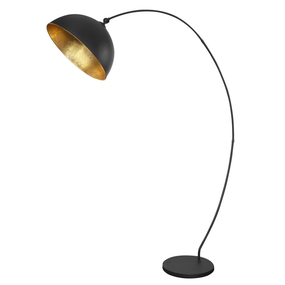 LED Vloerlamp - Zwart / Goud - E27 fitting - Klang Deze Klang vloerlamp met lange hals en gave mat zwarte/gouden kap heeft een trendy en moderne uitstraling. Deze lamp beschikt over een sfeervolle en luxe uitstraling. Plaats hem in uw woonkamer, boven de bank of in de keuken als echte eyecatcher. De kap en voet zijn gemaakt van metaal, met de extra vloerschakelaar aan het snoer van deze lamp is deze gemakkelijk te bedienen.
De lamp heeft een totale hoogte van 1,82 meter. De lampenkap heeft een Arched Floor Lamp, Neutral Colour Palette, Led Lamp, Led Bulb, Flooring, Lights, Modern, Mercury, Design