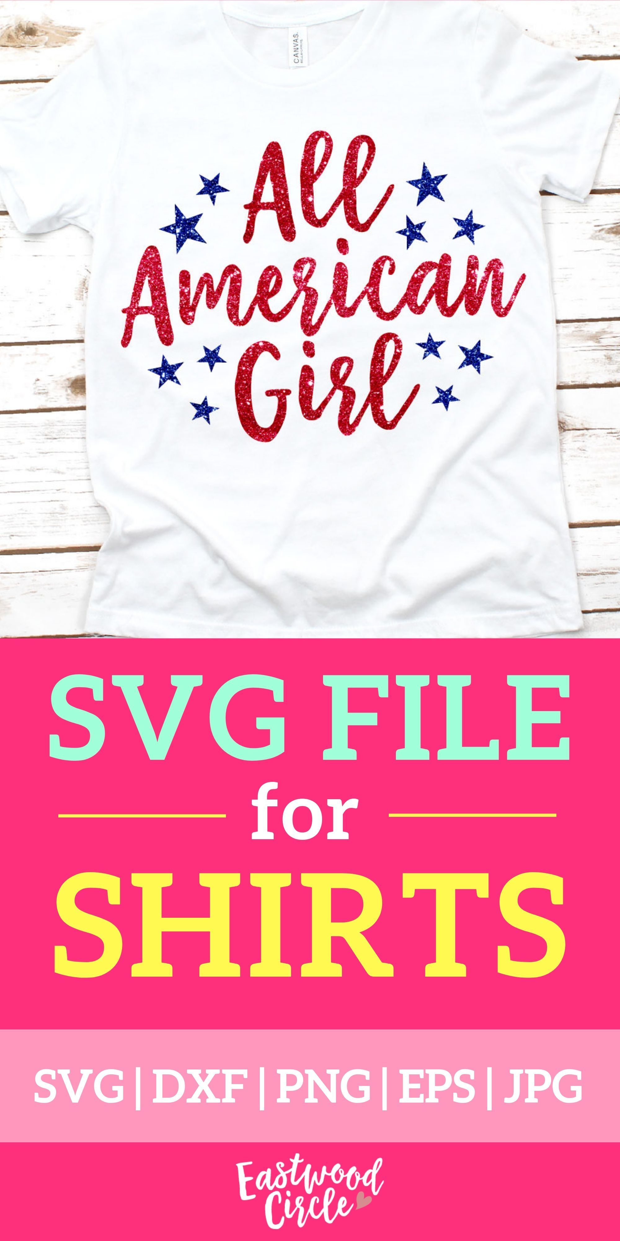 All American Girl svg 4th of July svg America svg Patriotic | Etsy