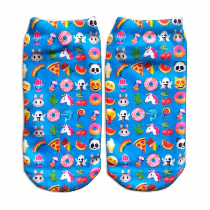 Emojicon Ankle Socks Emoji Sock