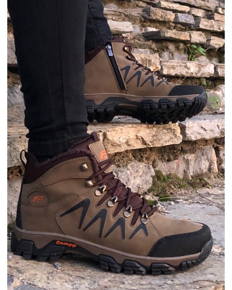 Forza Tracking Mountaineer Thick Sole Water Tan Men S Sport Boots