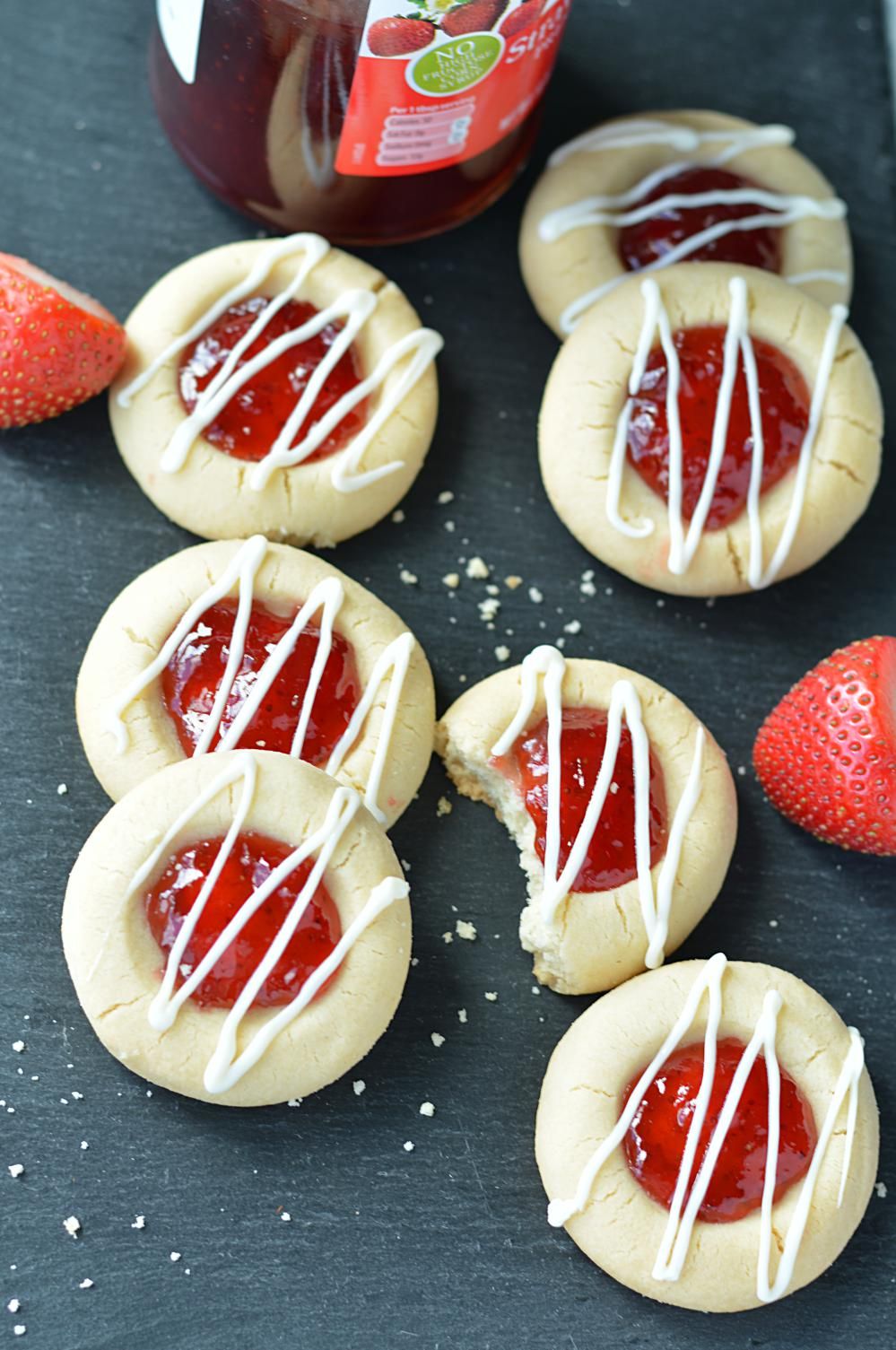Crispy Buttery Strawberry Jam Thumbprint Cookies Recipe Recipe Jam Crispy Buttery Strawberry Jam Thumbprint Cookies Recipe Recipe Jam