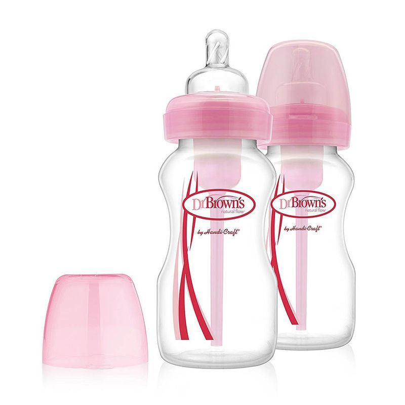 Dr Browns BPA Free Polypropylene Natural Flow Standard Neck Bottle 4 oz 3-Pack