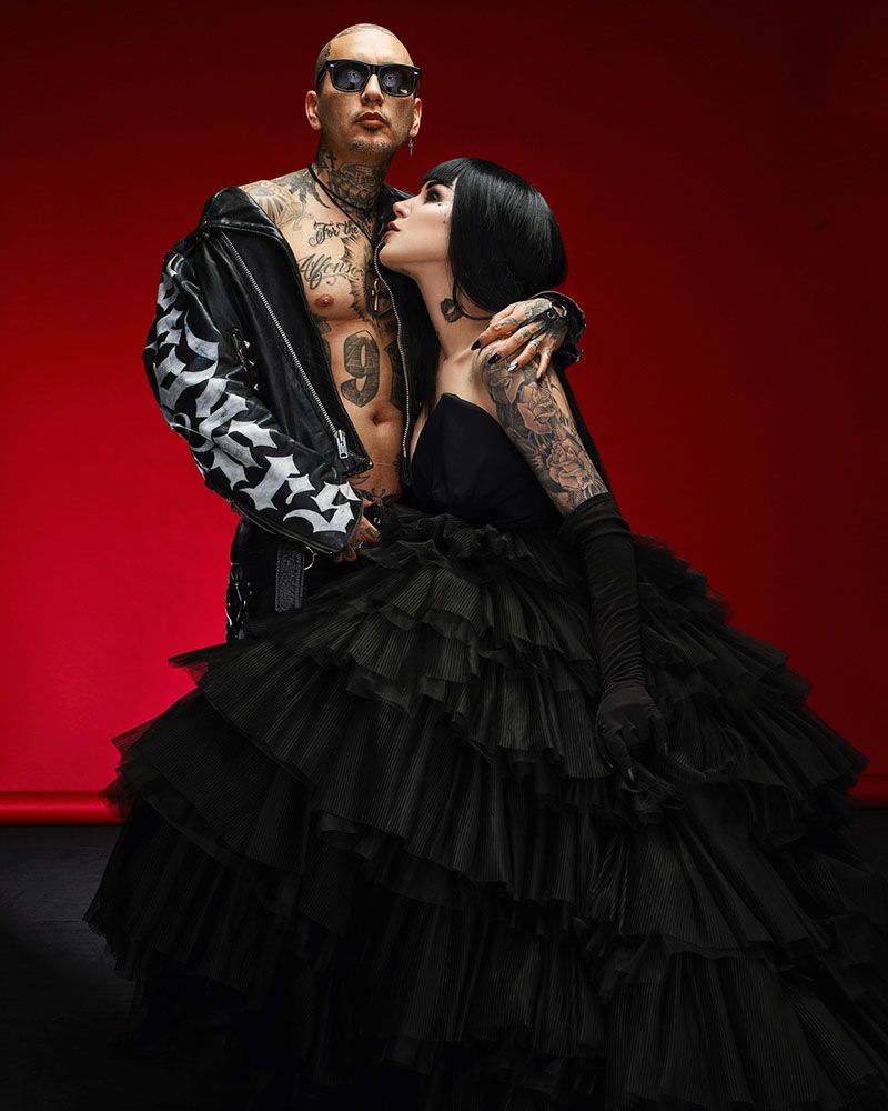 Get A Load Of Kat Von D’s Gorgeous Glam Goth Wedding – if it's hip, it ...