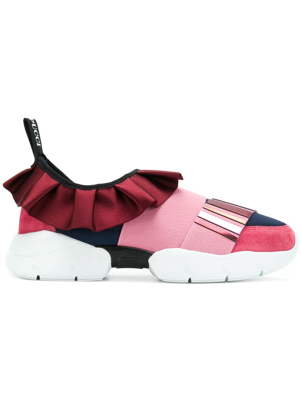 emilio pucci ruffle sneakers