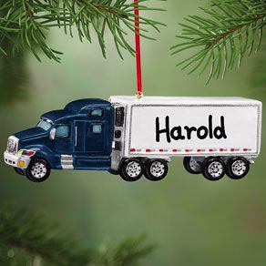 personalize for riley christmas decor pinterest semi trucks semi truck christmas ornaments