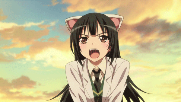 Rika Shiguma GIF | Boku wa Tomodachi ga Sukunai Next | I Don't Have Many Friends 2 | Haganai | Anime, Kashiwazaki, Just run