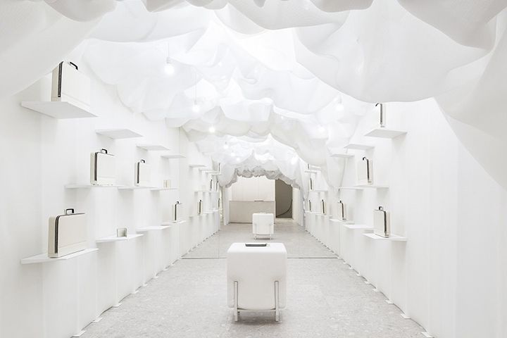Pop Up Project Inside Valextra Store By Snarkitecture Milan Italy Magazalar Tasarim Butik