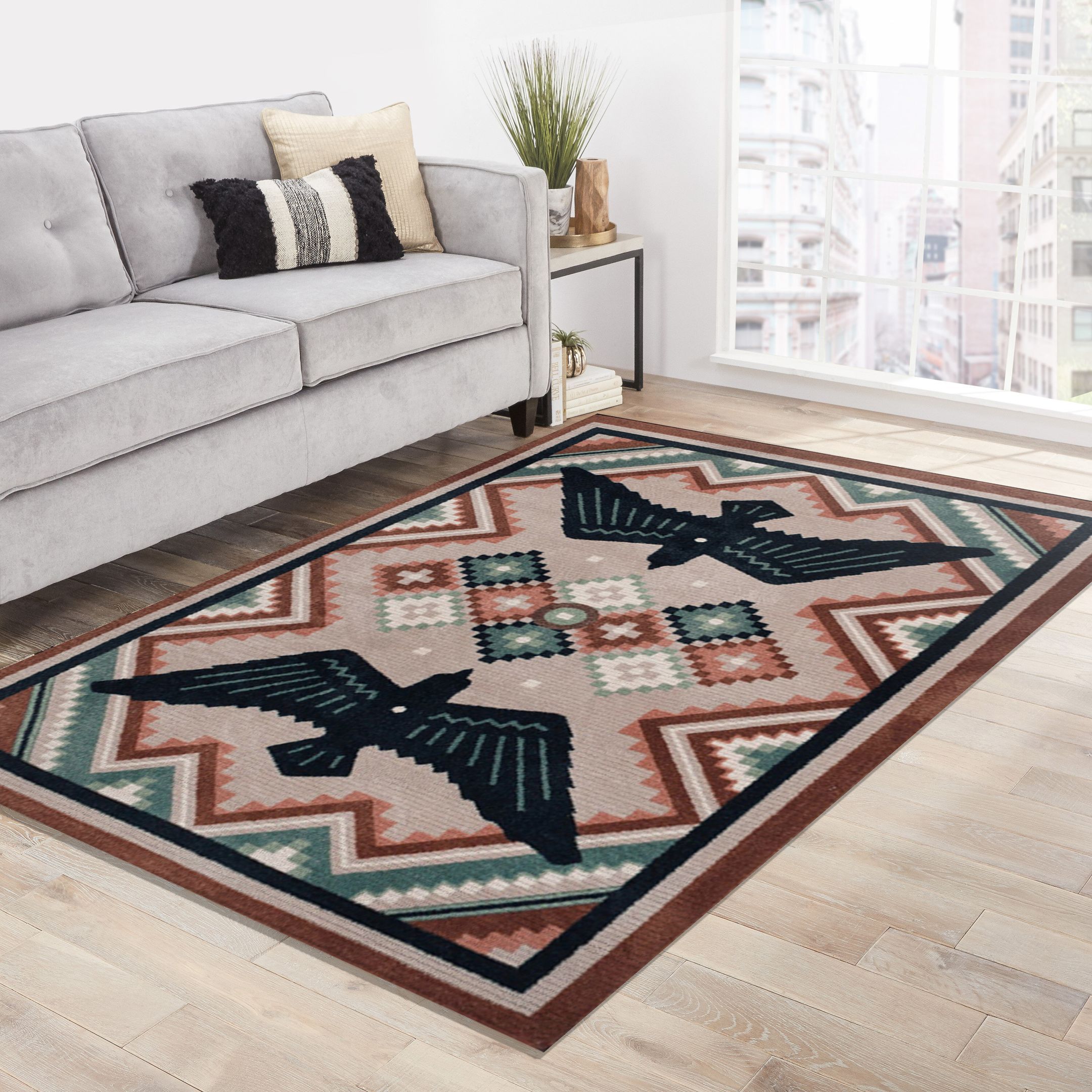 Native American Pattern Area Rug Floor Mat Carpet Home decor Native American Pattern Area Rug Floor Mat Carpet Home decor