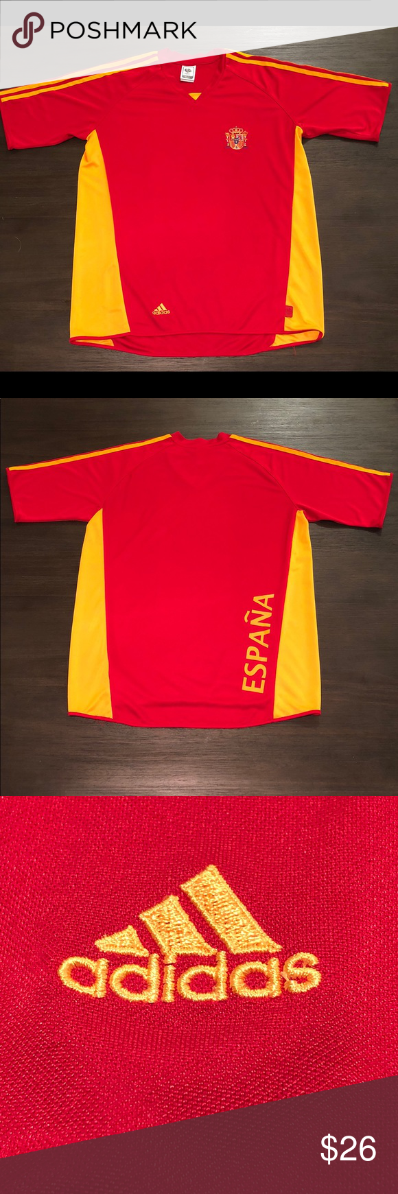 Adidas Spain National Soccer Team Jersey | Team jersey, Trendy fashion