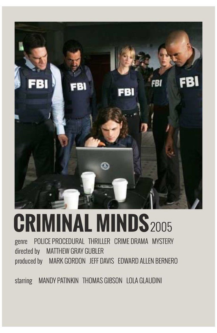 criminal minds minimalist poster criminal minds minimalist poster