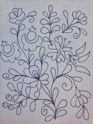 dibujos para bordado mexicano patron Mexican Embroidery, Hungarian Embroidery, Redwork Embroidery, Embroidery Flowers Pattern, Learn Embroidery, Hand Embroidery Designs, Embroidery Projects, Embroidery Letters, Embroidery Jewelry