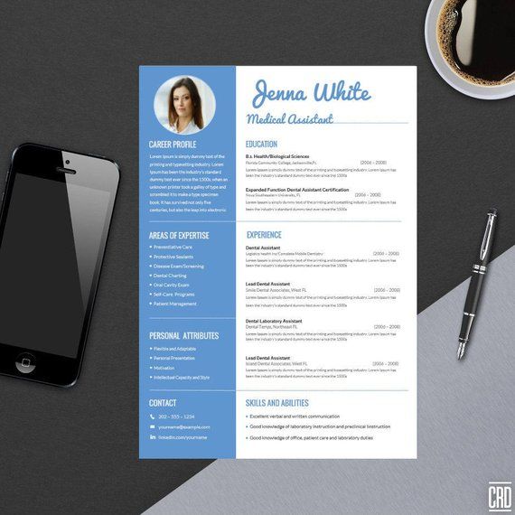 minimal professional resume template for word modern resume modern templat