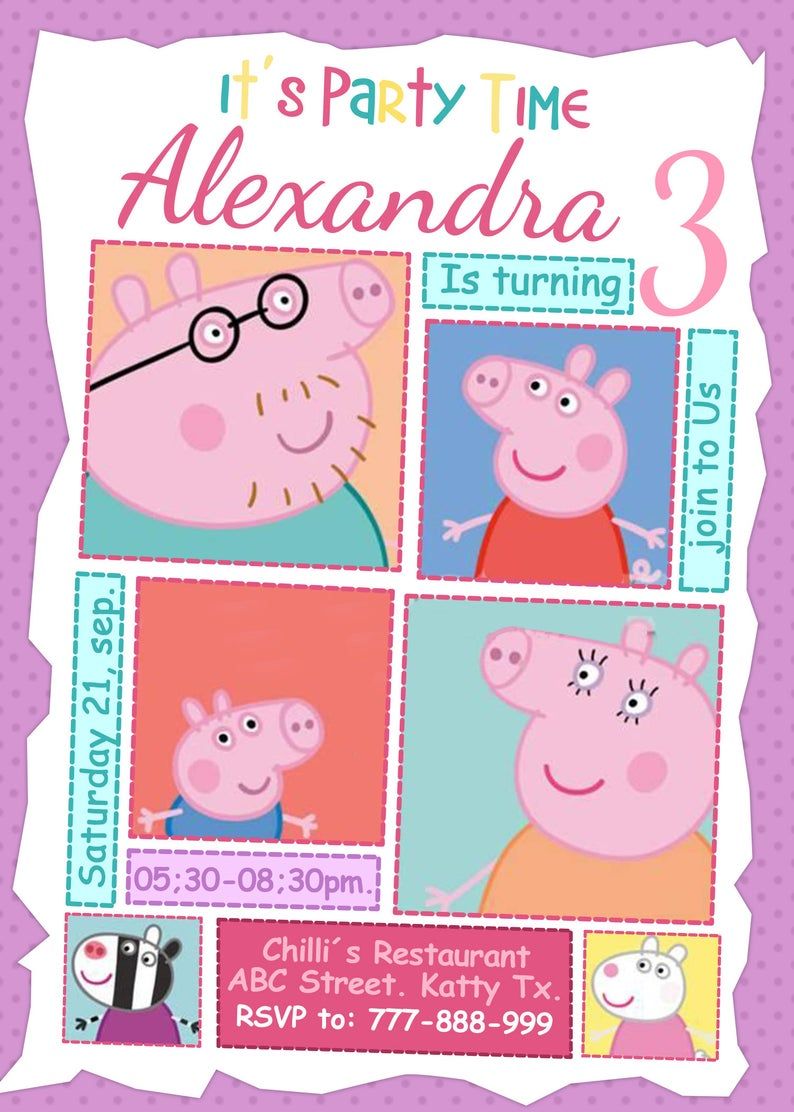 Peppa Pig Invitation Peppa Family Full Colored Birthday Etsy In Peppa Pig Invitations Peppa Pig Birthday Invitations Pig Invitation Peppa Pig Invitation Peppa Family Full Colored Birthday Etsy In Peppa Pig Invitations Peppa Pig Birthday Invitations Pig Invitation