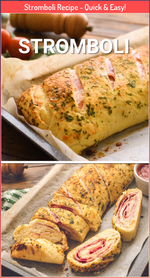 Stromboli Recipe - Quick & Easy! #Easy #quick #recipe #stromboli