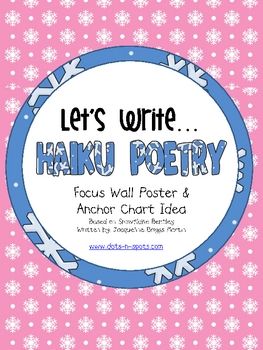 Included In This 5 Page Download 1 Haiku Poetry Poster For Focus