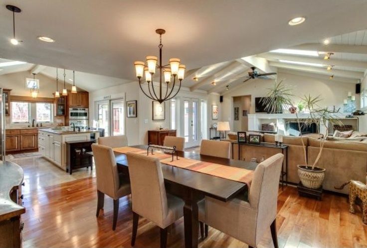 Kitchen Dining Room Hearth Combo Pretty Much My Dream Pretty Much My Dream Kitchen Dining Living Room Combo Great Color And Brightness