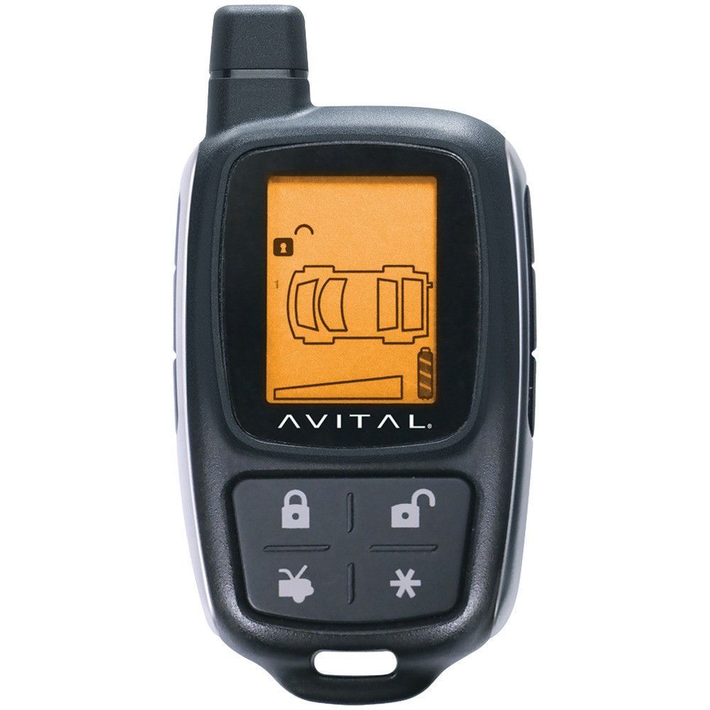 Avital 3305L 2-Way Lcd Security System Keyless Entry//Vehicle Security System