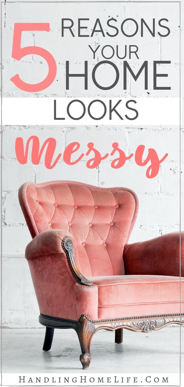 Overwhelmed by your messy house? These 5 things might be making your home look messy and cluttered. Decluttering ideas for your messy home. #handlinghomelife Deep Cleaning Tips, House Cleaning Tips, Spring Cleaning, Cleaning Hacks, Organize Declutter, Declutter Your Home, Organizing Your Home, Small Space Organization, Home Organization Hacks
