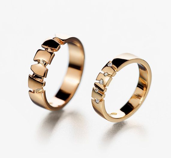 His and hers wedding rings Matching wedding bands by KorusDesign His and hers wedding rings Matching wedding bands by KorusDesign