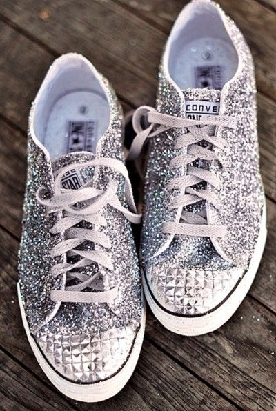 Simli Converse Yapimi Converse Modakulvar Glitter Sneakers Diy Sneakers Diy Converse