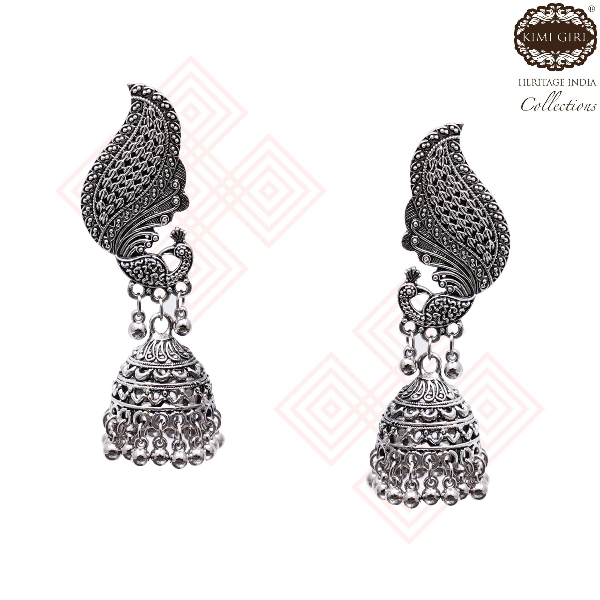 Now shop Kimi Girl earrings online at The Nesavu has very unique earrings design to inspire online we have a wide collections of studs, Chandbali, antique, temple jewellery, afghani, jhumkas, tribal, Kundan collections, Enamel, Ghungroo, pearl drops and danglers, hoop designer products in reasonable price. Our fashion jewelry made of German silver, brass, gold plated, Oxidised, Korean designs, black metal, stones, ad stone, zircon. Shop online at www.thenesavu.com, also available at psr silks Accessories Unique, Girls Accessories, Fashion Accessories, Fashion Jewelry, Antique Pendant, Antique Earrings, Antique Jewelry, Stone Earrings, Women's Earrings